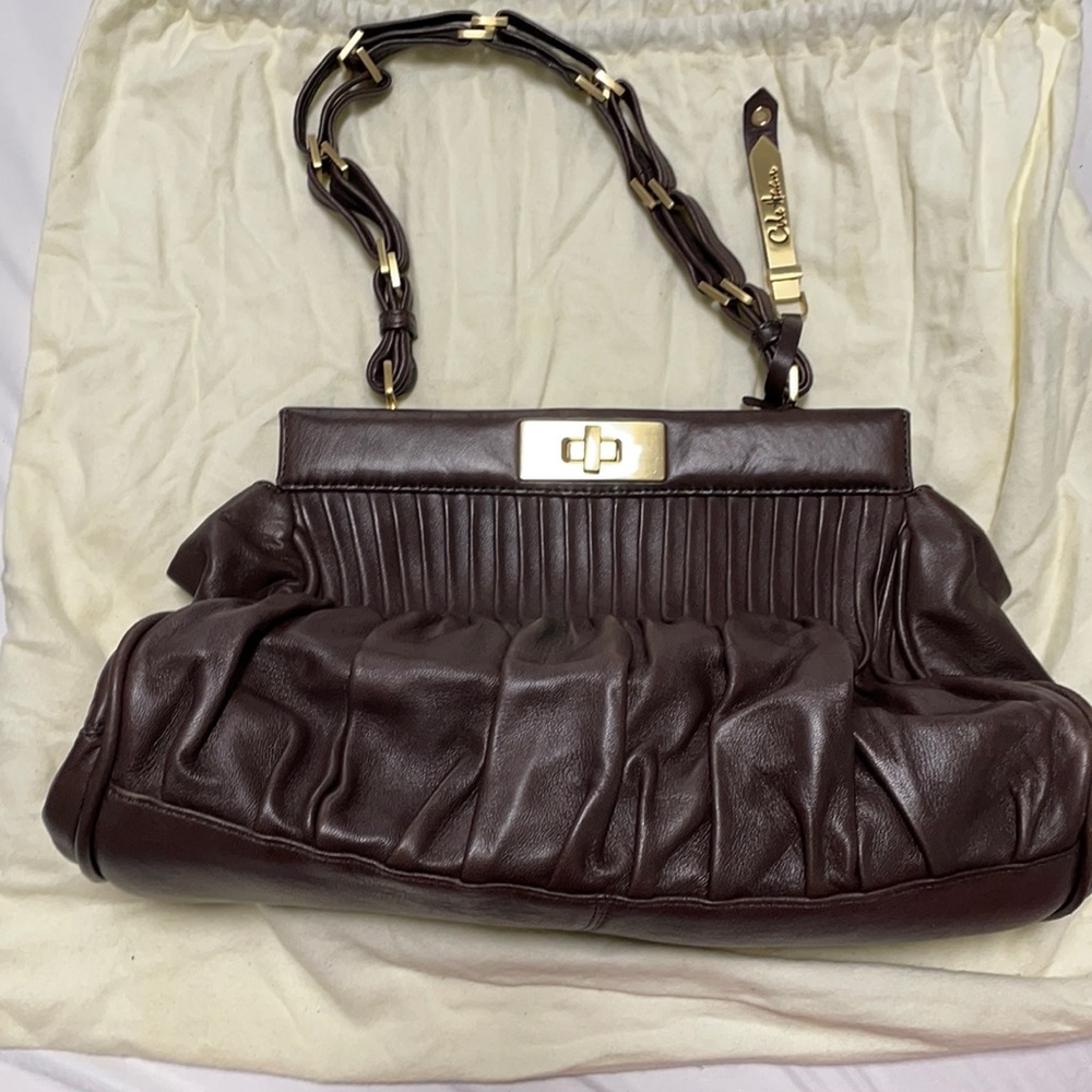 Brand new condition cole Haan brown leather bag